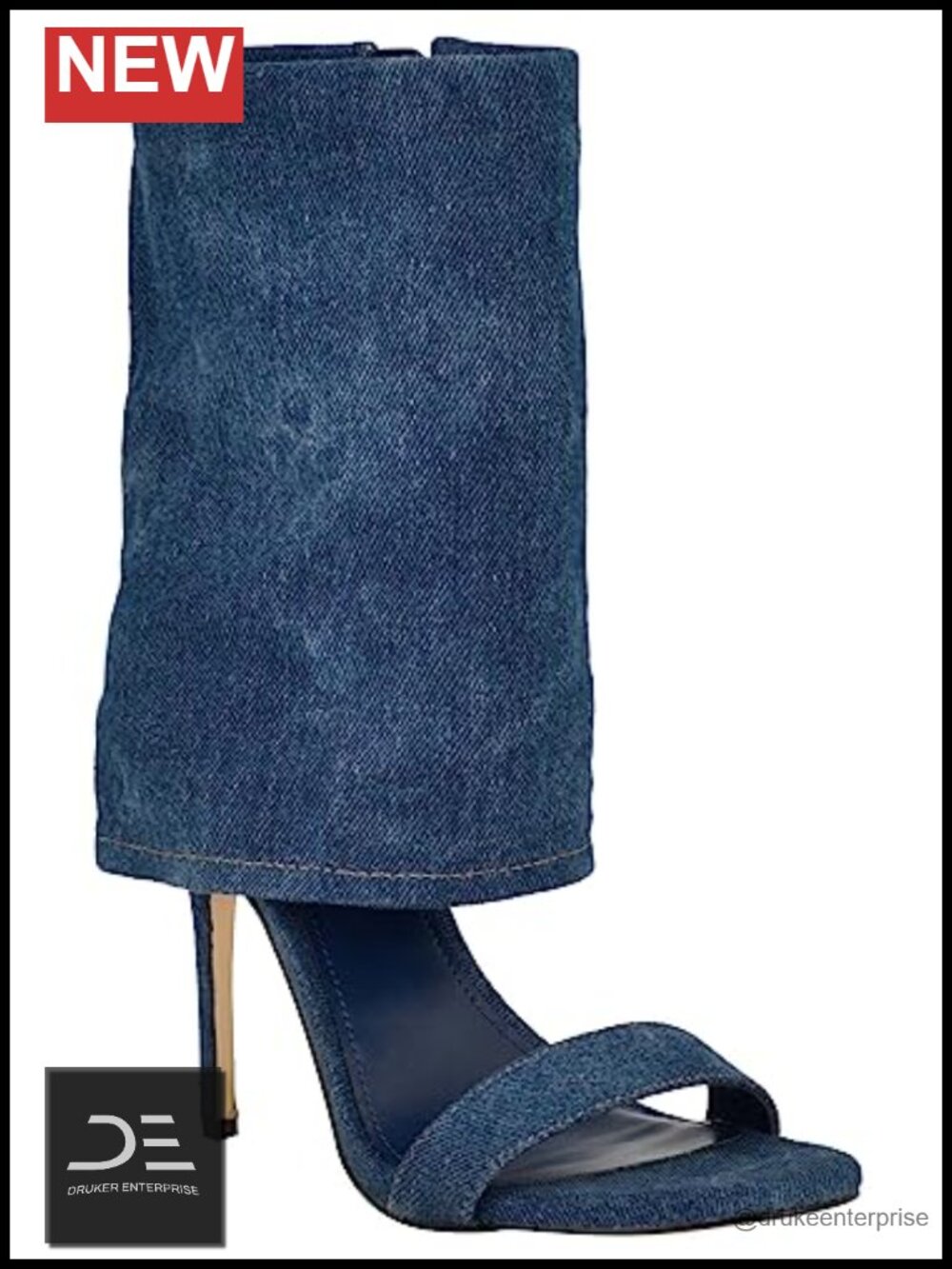 Nine West Macken Stiletto Heel Ankle Bootie with Folded Collar